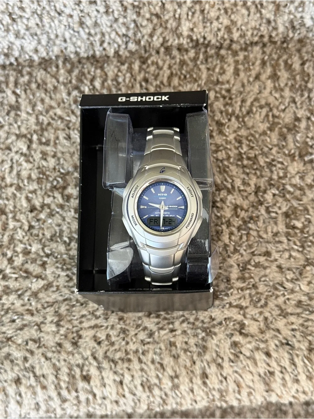 Casio G-Shock MTG-520 Analog Digital Blue Dial Watch new old stock rare find